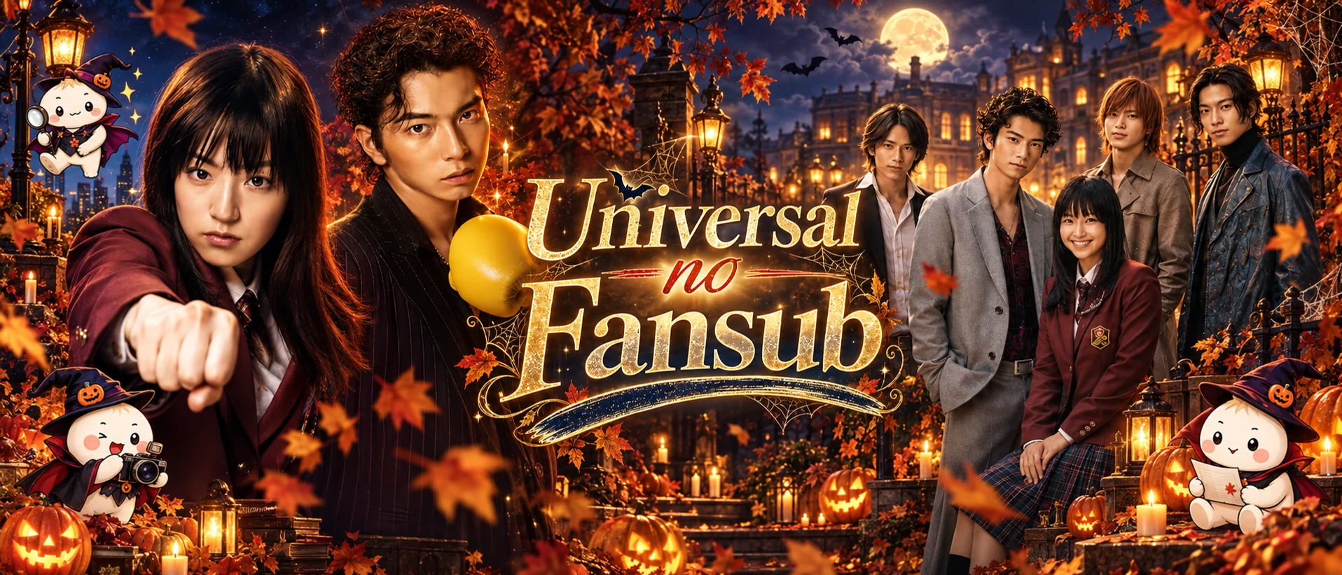 Portada Halloween de Universal no Fansub inspirada en Nobuta wo Produce y Hana Yori Dango