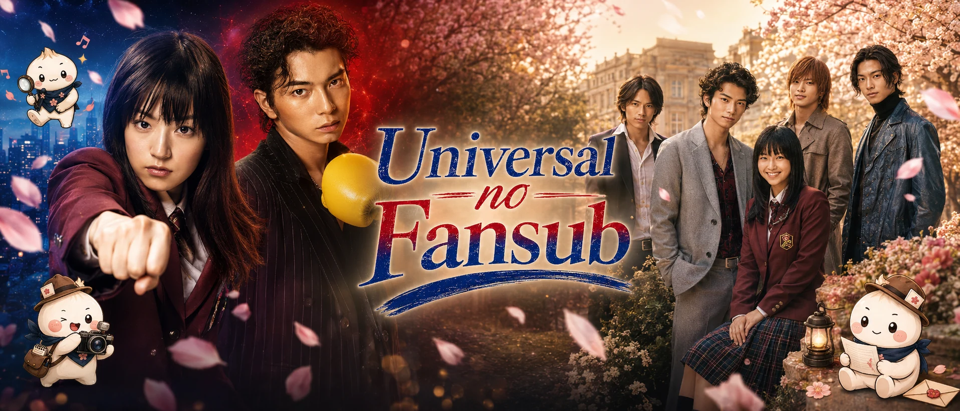 Portada especial de Universal no Fansub inspirada en Nobuta wo Produce y Hana Yori Dango